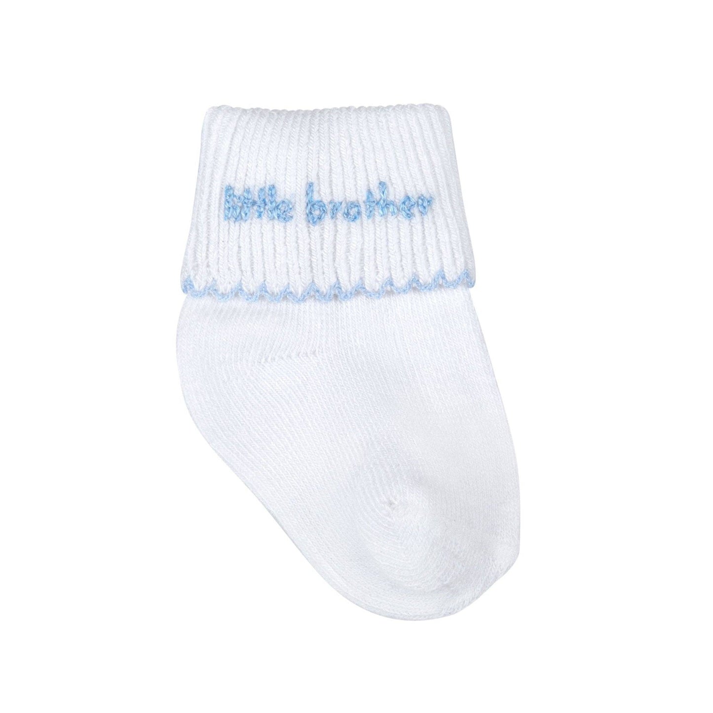 Little Brother Embroidered Socks