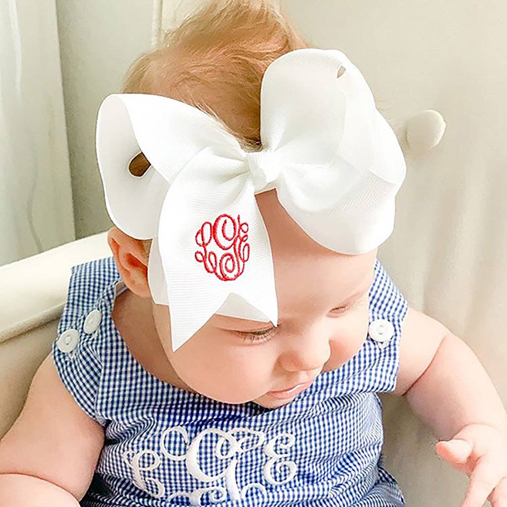 White Bow Headband