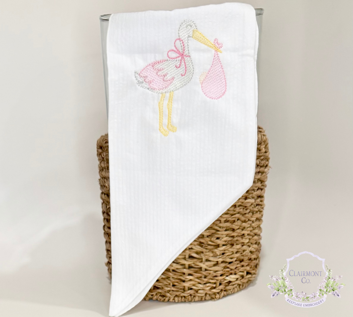 Baby Announcement Wreath Sash