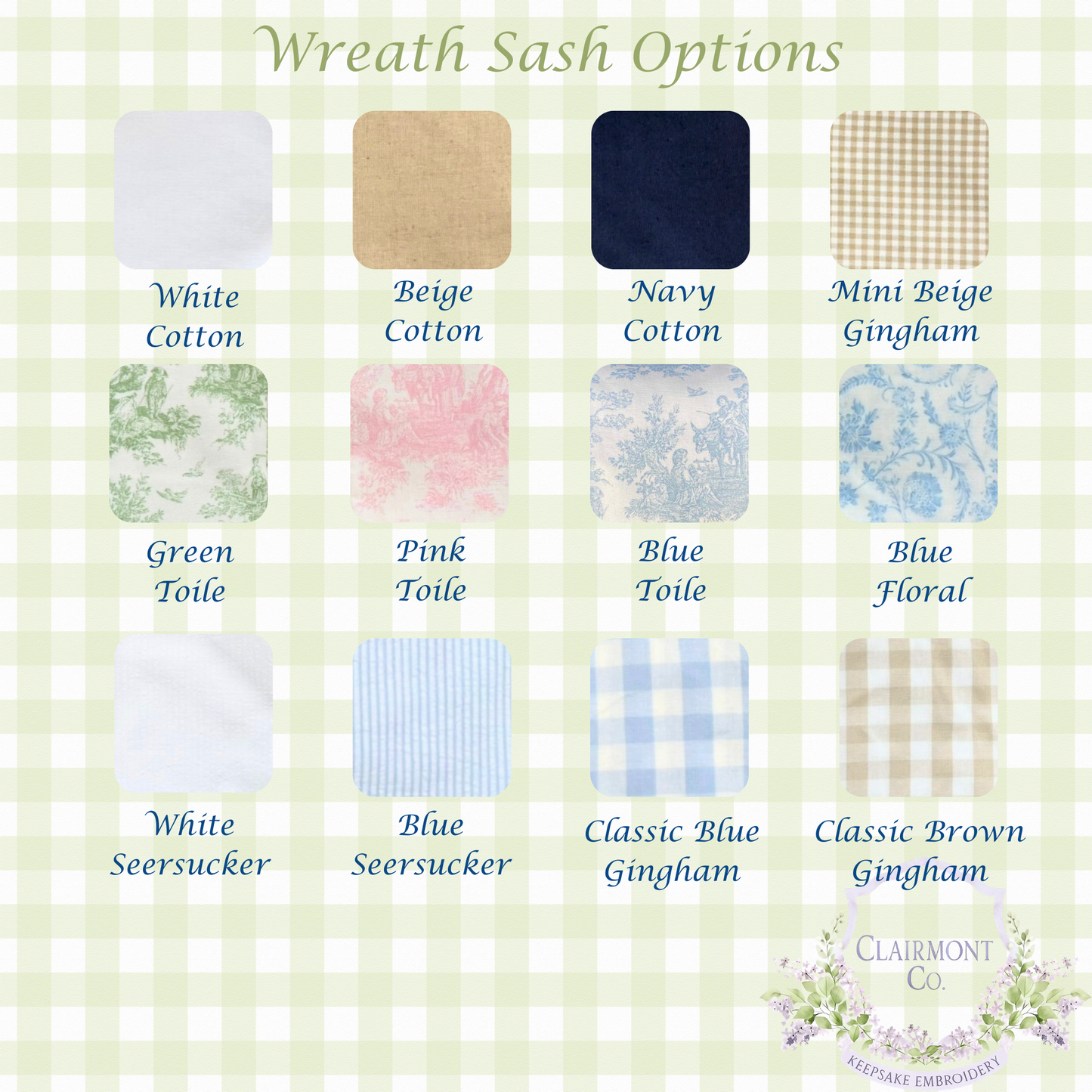 Sports Wreath Sash
