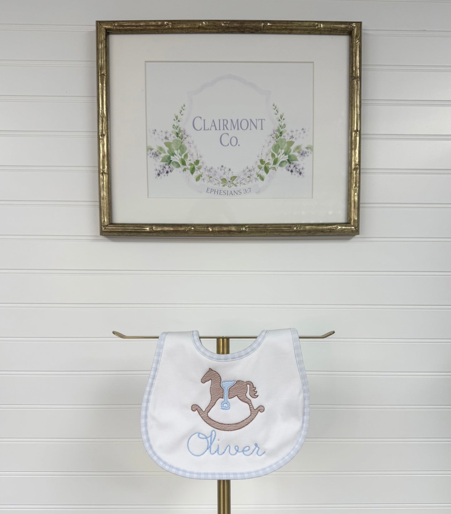 Boy Bib & Burp Cloth Bundle